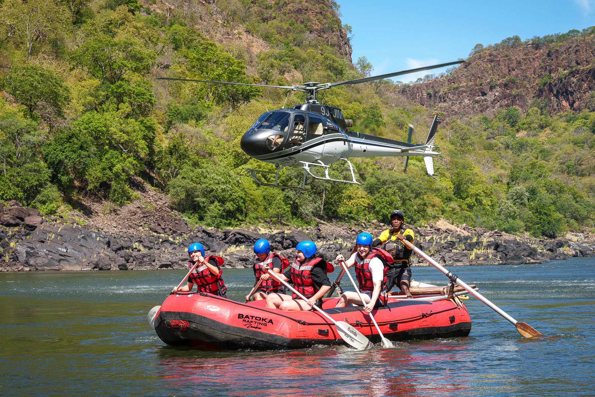 White Water Rafting with a Helicopter Gorge Lift Out